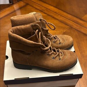 St. John's Bay Brown Lace-Up Boots